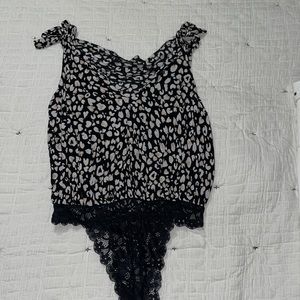 Leopard print bodysuit
